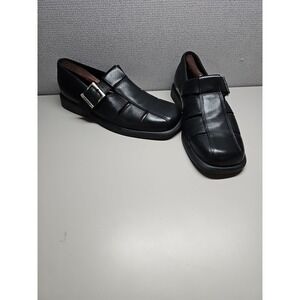 Ecco Shoes Mens Black Leather Fisherman Sandal  Size 9.5